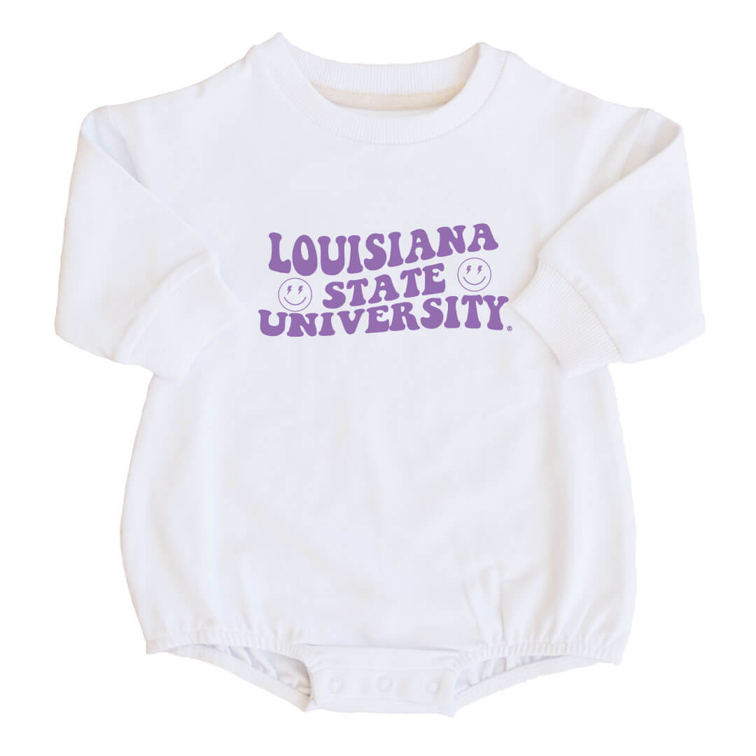 Louisiana State University | LSU Graphic Sweatshirt Bubble Romper
