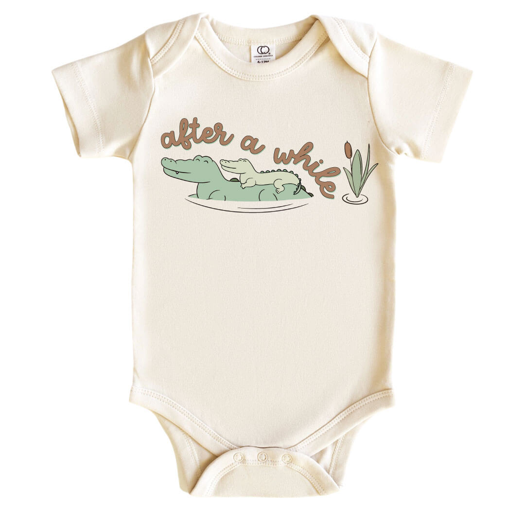 after a while crocodile graphic bodysuit for babies 