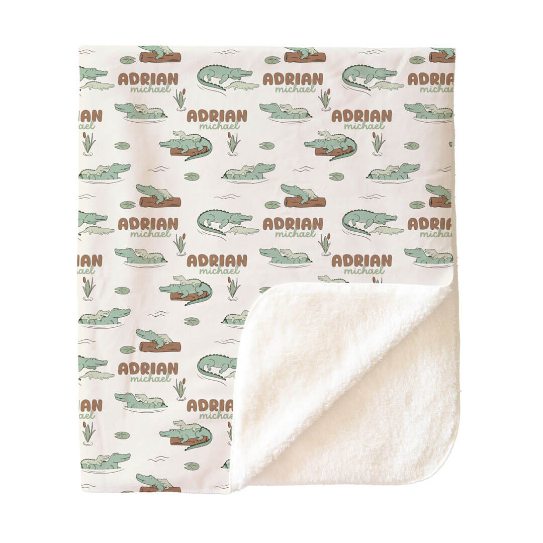 Later Gator Personalized Kids Blanket