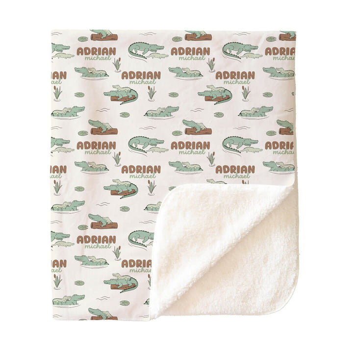 Later Gator Personalized Kids Blanket