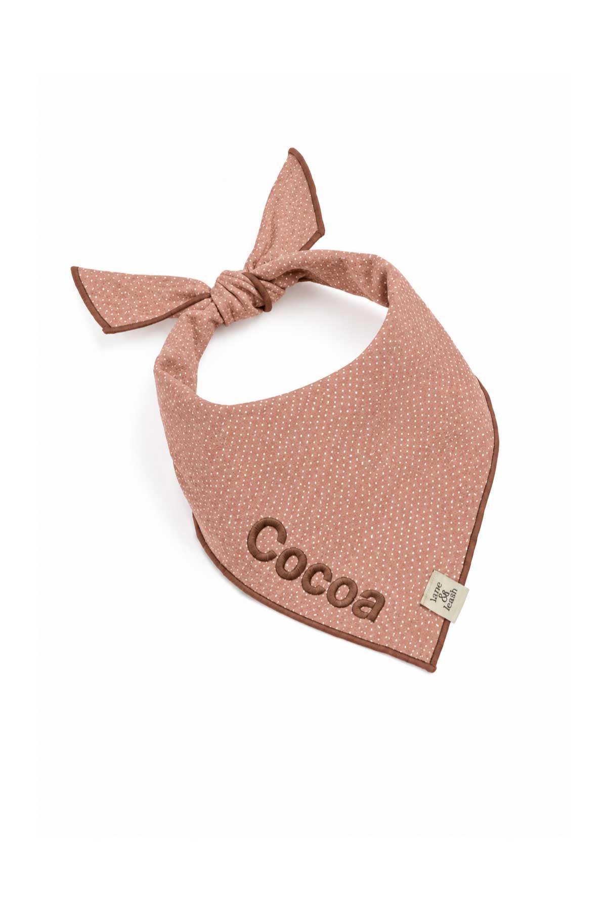 Embroidered Pet Bandana | Latte Spots