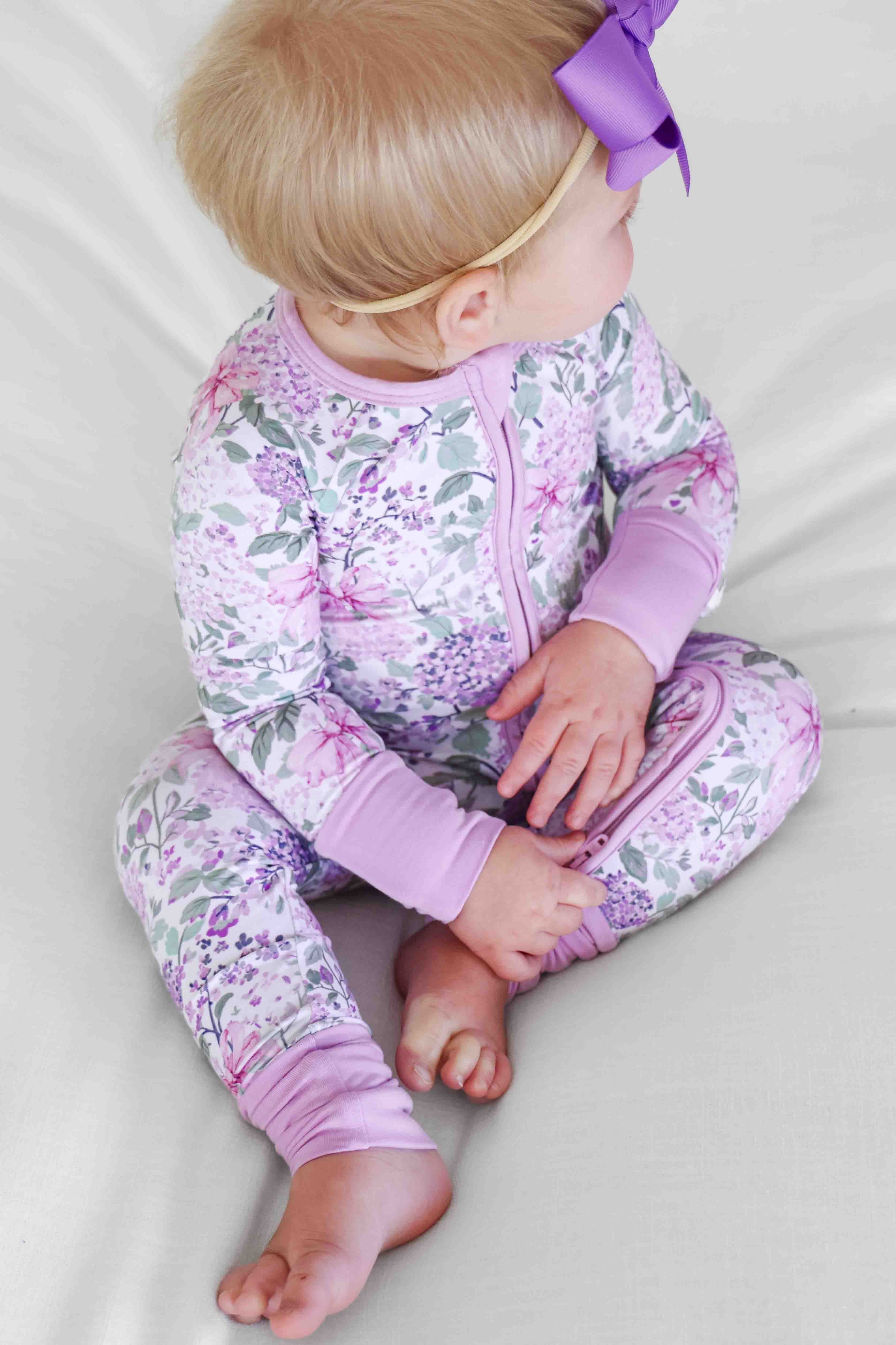 lavender lullaby romper