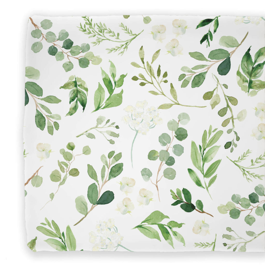 Leafy Greenery Changing Pad Cover