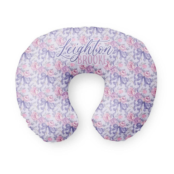 leighton's lavender personalized nursing pillow cover
