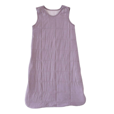 dusty purple and light lavender bamboo sleep sack