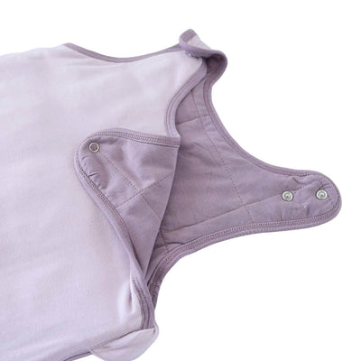 purple bamboo sleep sack with snaps 
