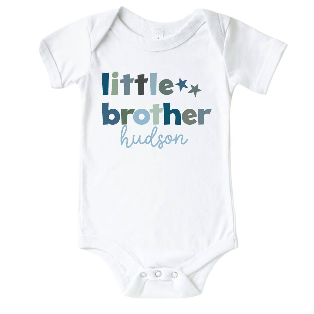 little brother personalized onesie