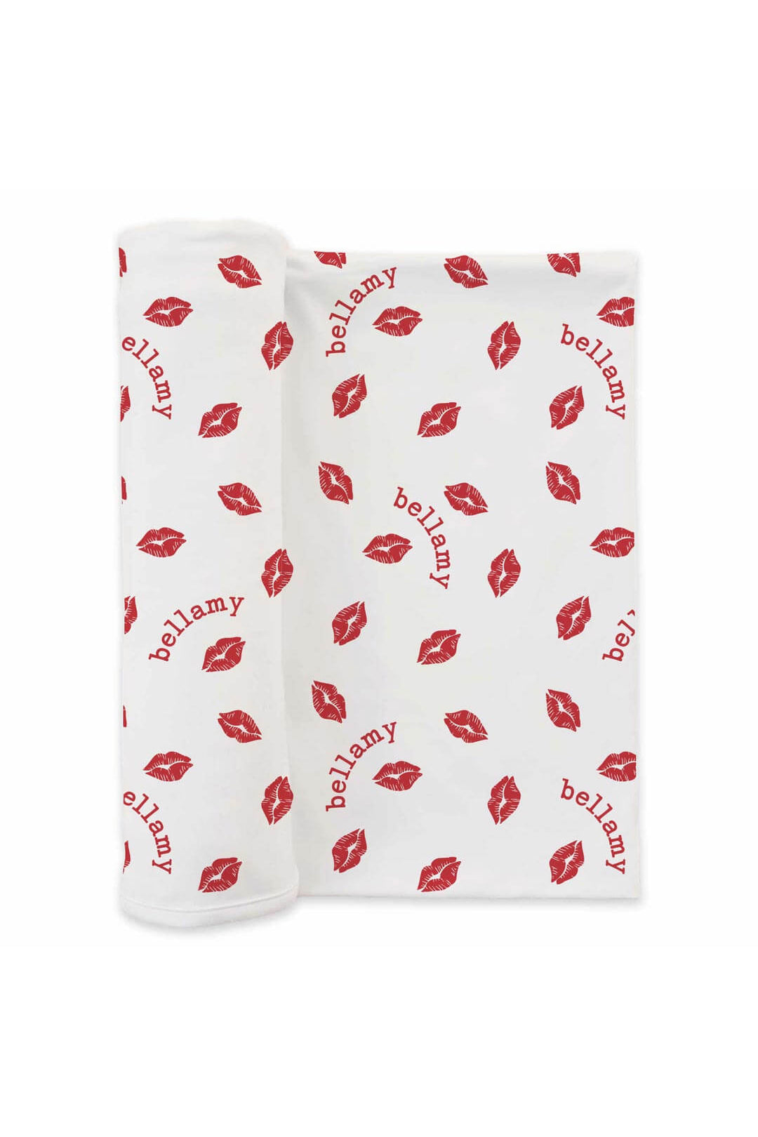Little Kisses Personalized Swaddle Blanket