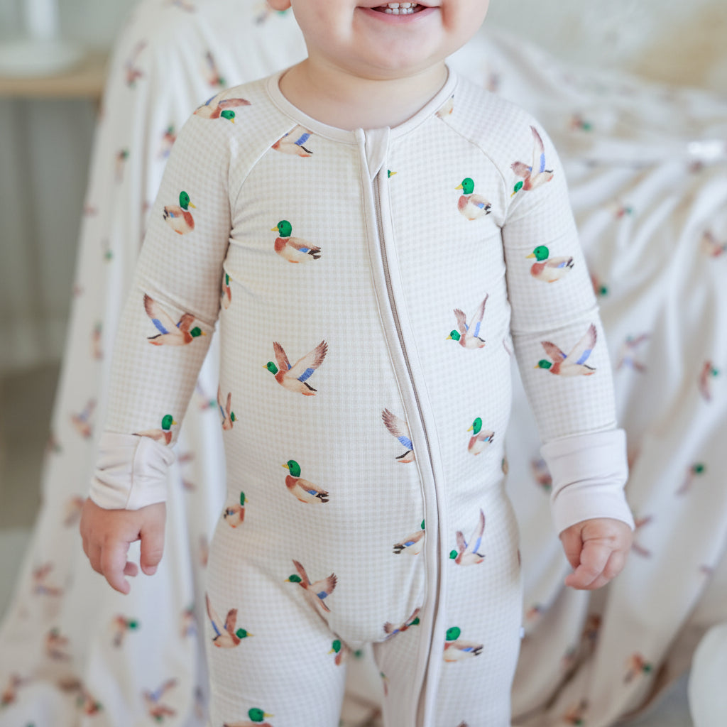 little mallard pajama print