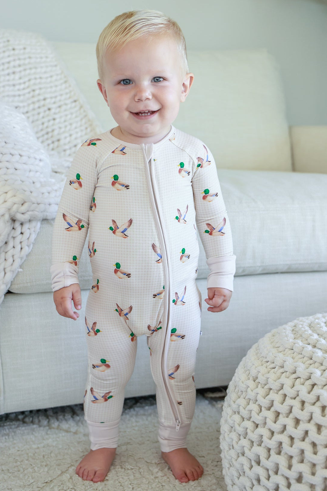 Convertible Zip Romper | Little Mallard