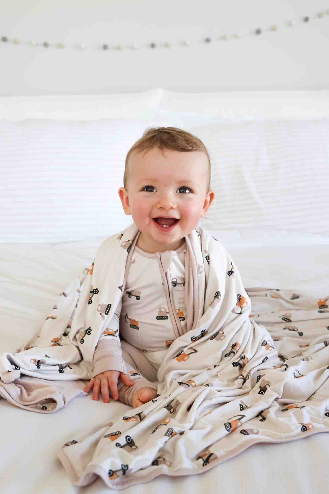 Double Sided Bamboo Blanket | Little Builder
