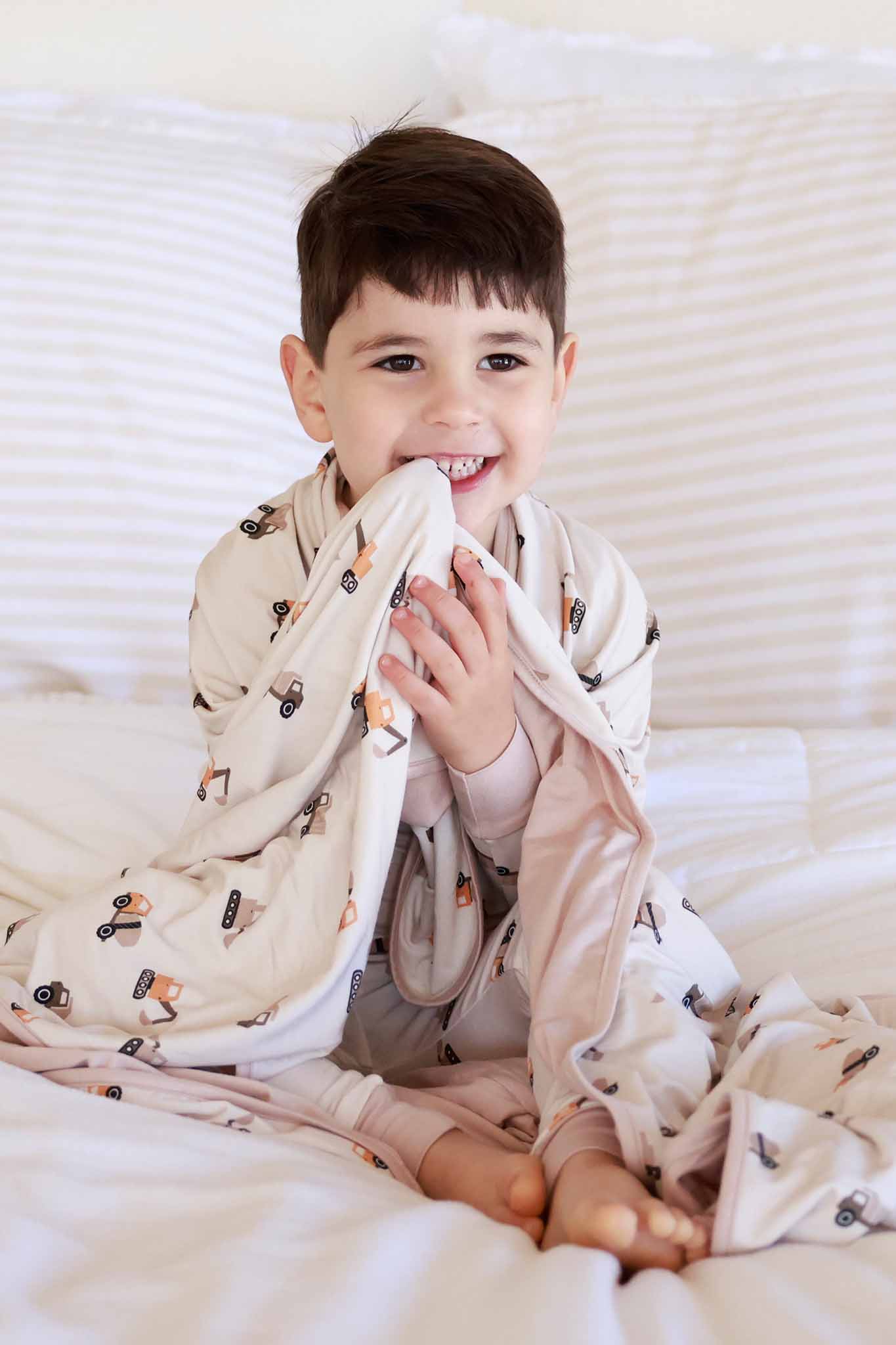 Double Sided Bamboo Blanket | Little Builder