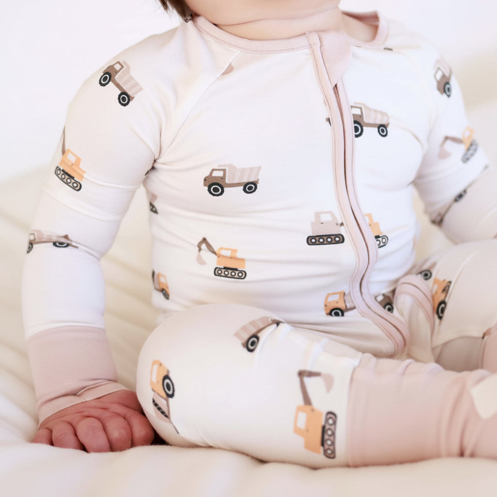 little builder romper square