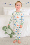 Two Piece Bamboo Pajama Set | Little Fossil Neutral