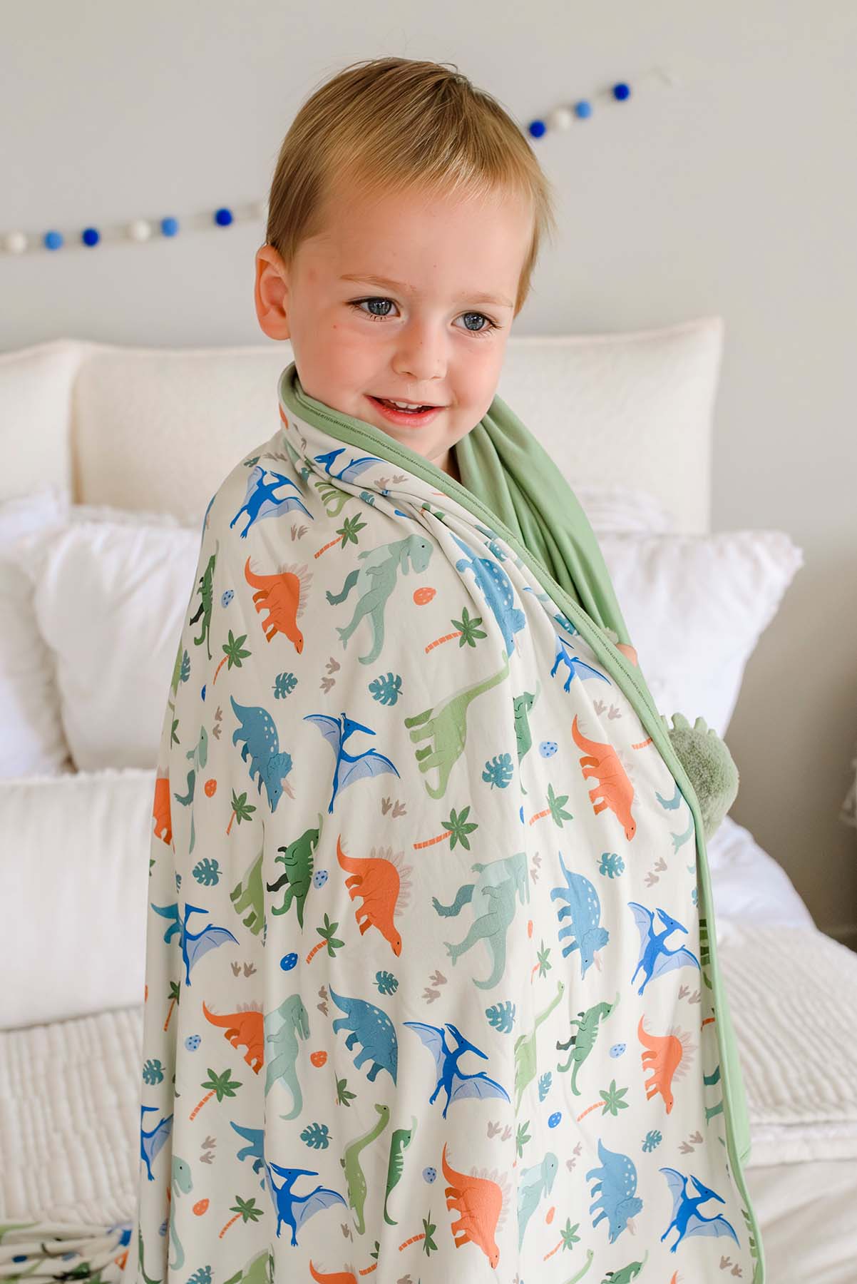 Double-Sided Bamboo Blanket | Little Fossil Neutral