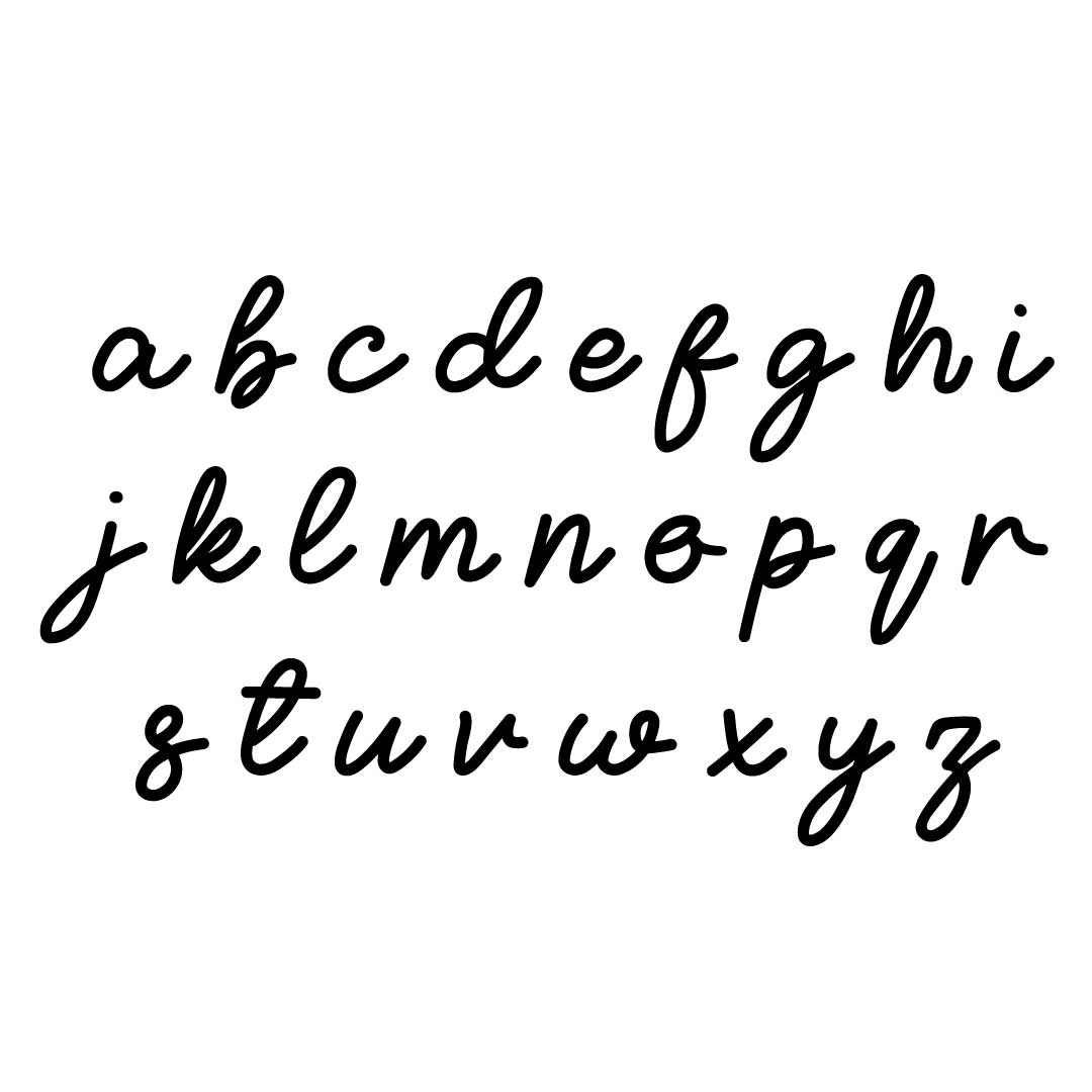 loverine lowercase font 