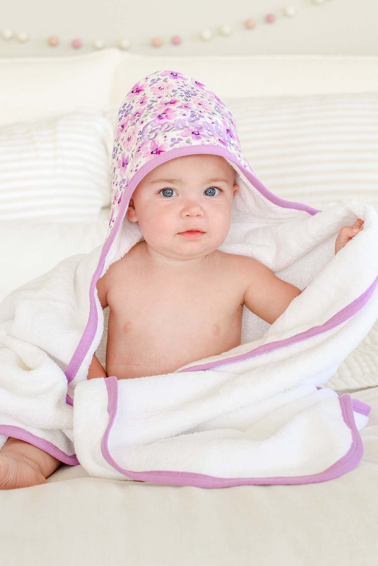 Bamboo Hooded Towel |  Lilac Dream