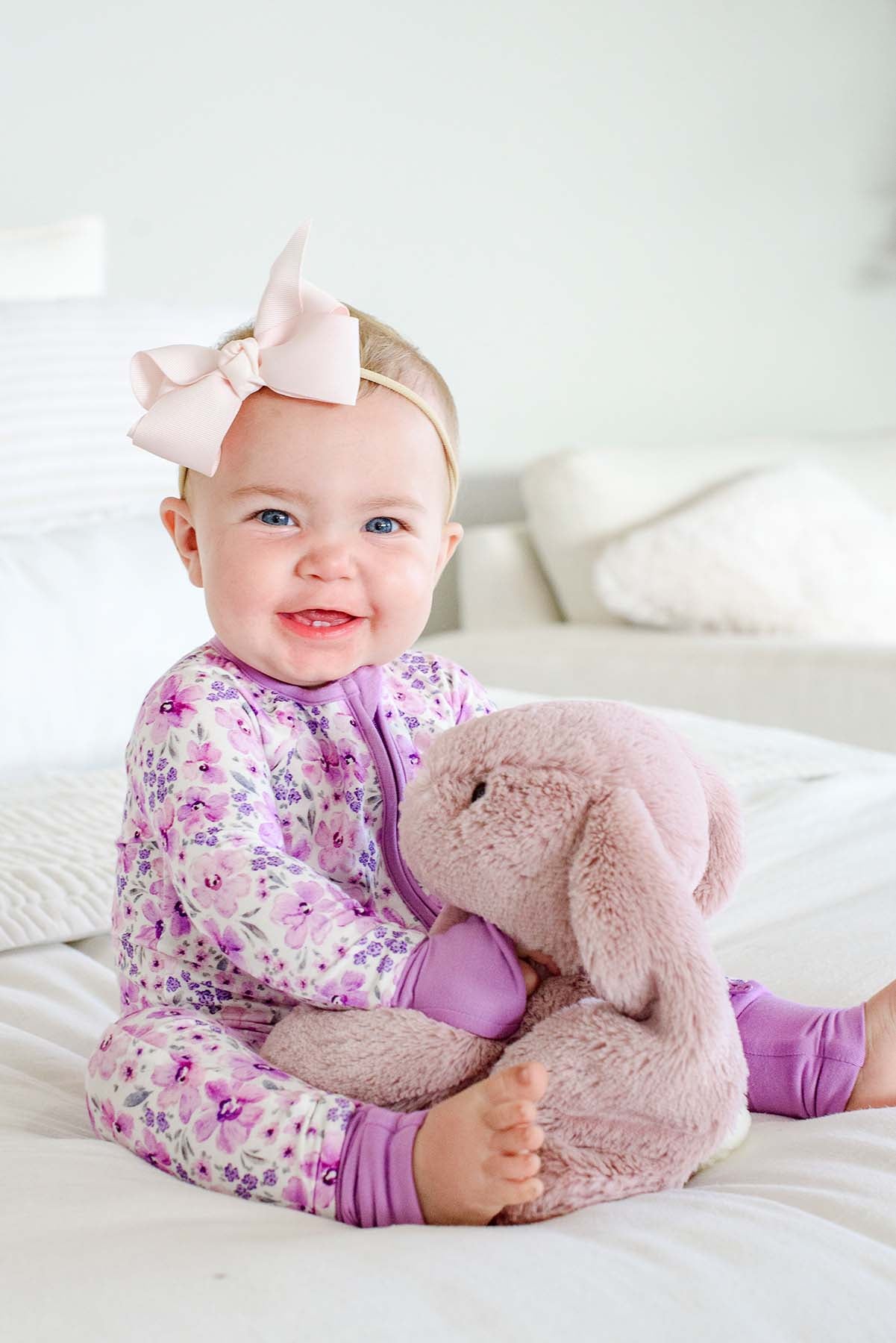 Bamboo Convertible Zipper Romper | Lilac Dream
