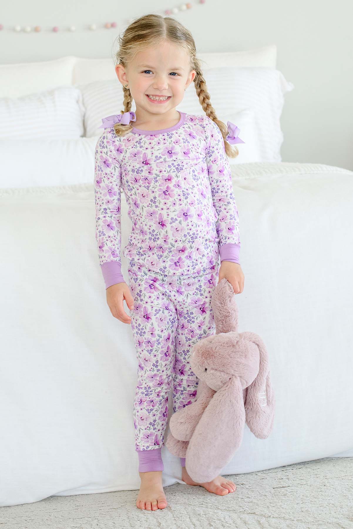 Two-Piece Bamboo Pajamas | Lilac Dream