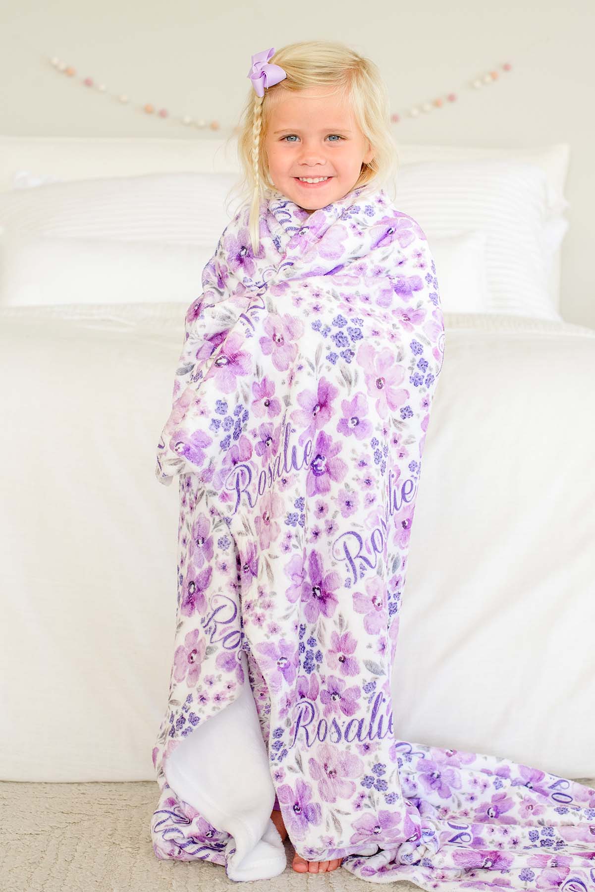 Personalized Kids' Blanket |  Lilac Dream