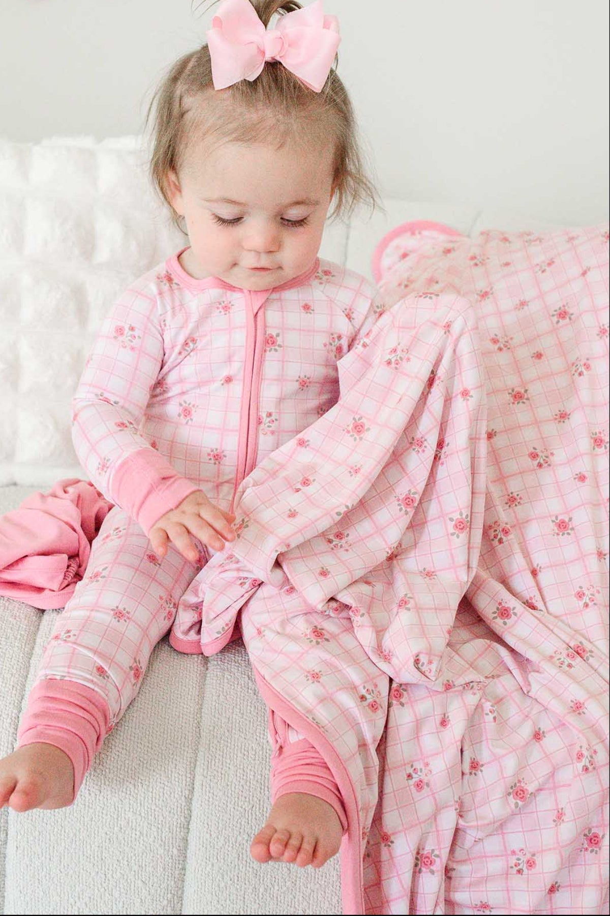 Double-Sided Bamboo Blanket | Primrose Plaid