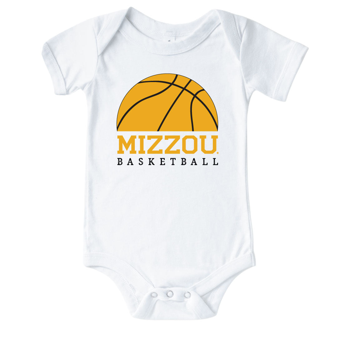 mizzou basketball onesie for babies
