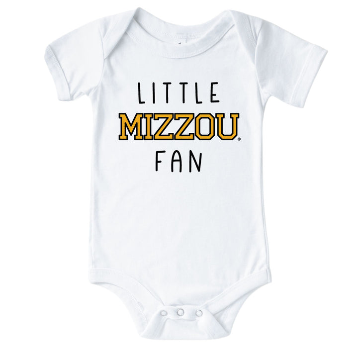 little mizzou fan graphic onesie for babies 
