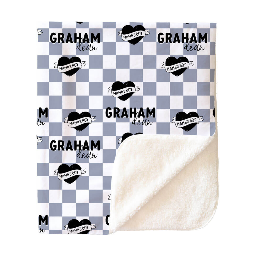 Mama's Boy Personalized Kids Blanket