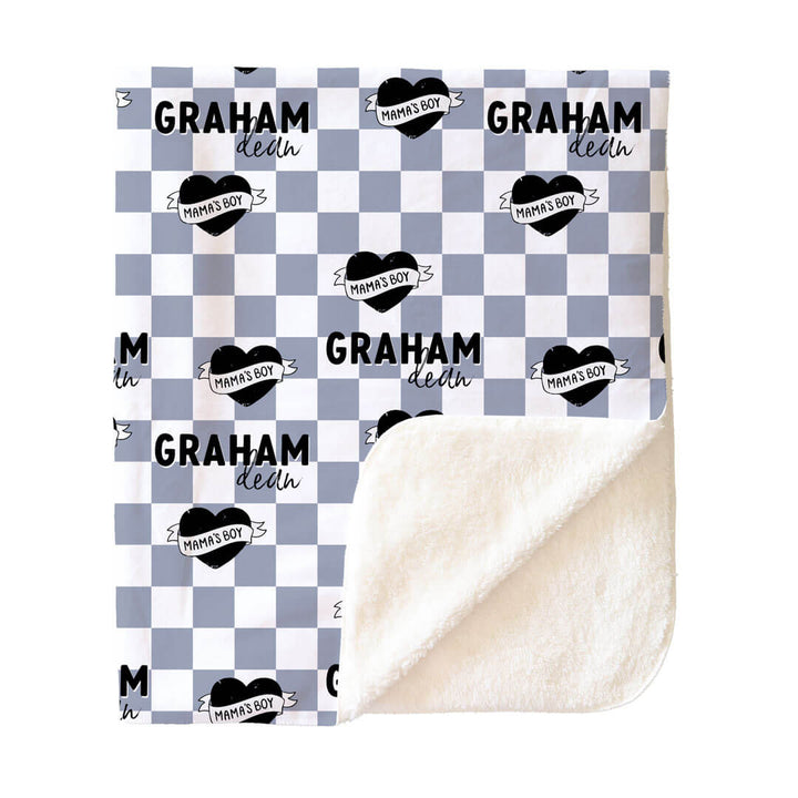 Mama's Boy Personalized Kids Blanket