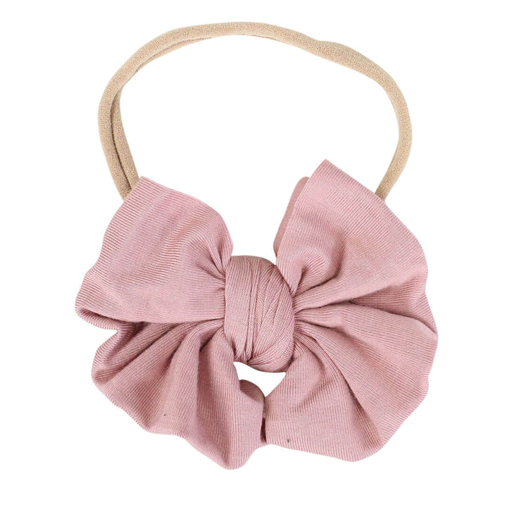 Solid Knit Bow Headbands