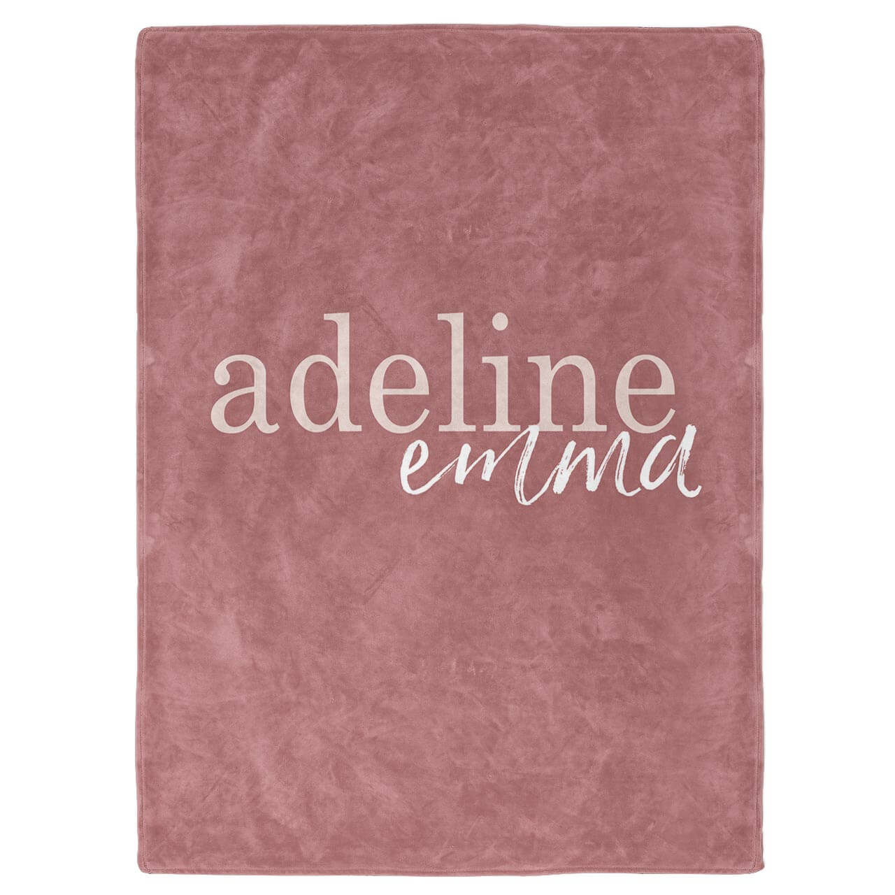 dusty rose personalized toddler blanket 