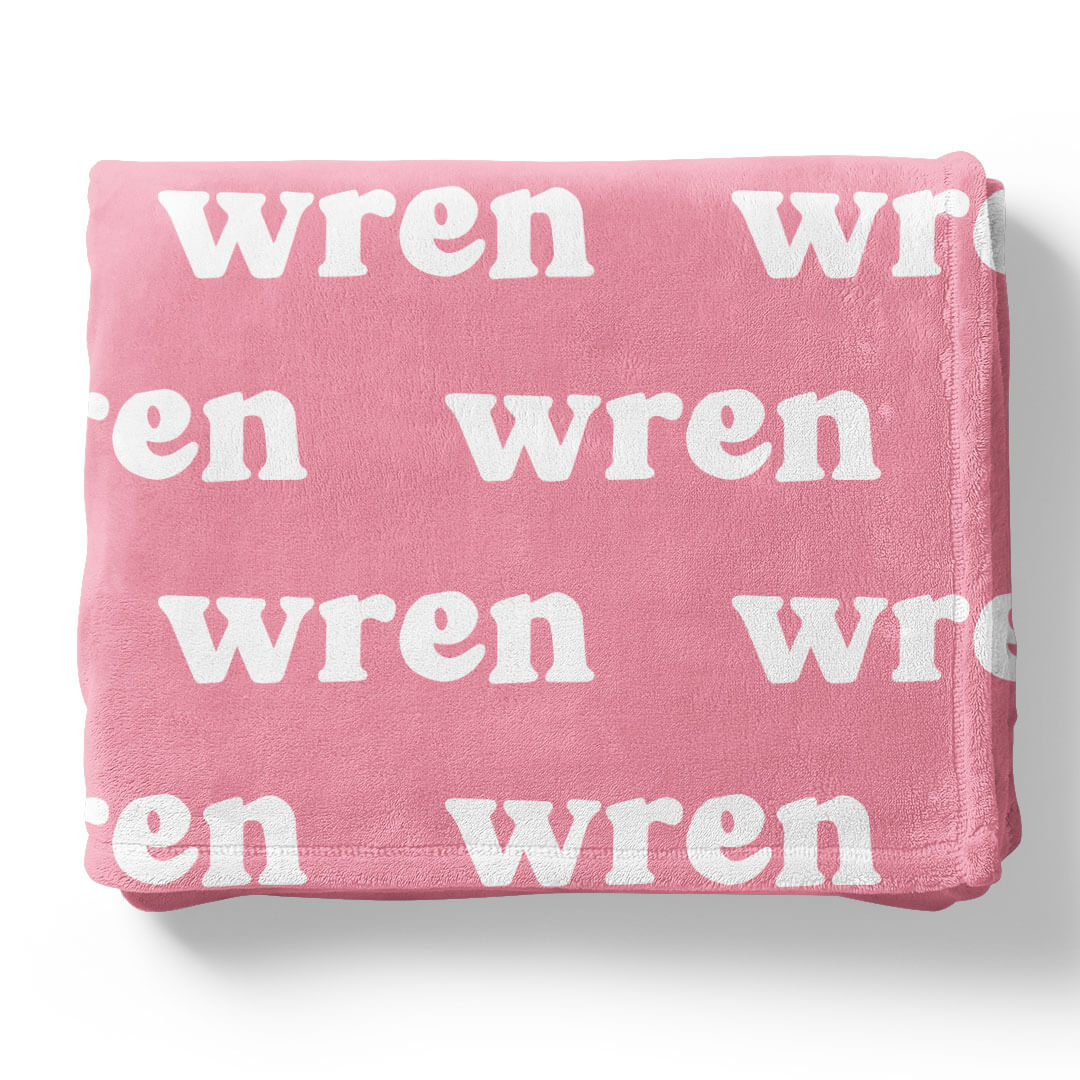 Perfectly Pink Personalized Color Blanket