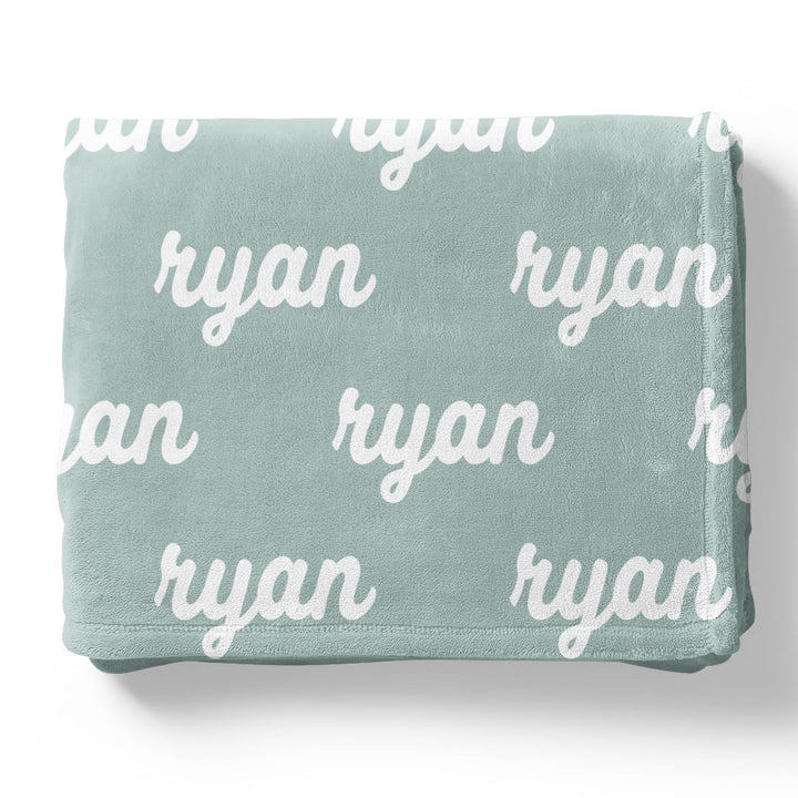Seafoam Personalized Color Blanket