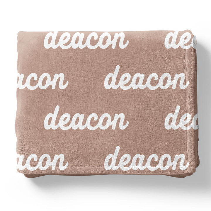 Pastel Neutrals Personalized Color Blanket