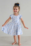 Girls' Ruffle Twirl Dress | Tied In Blooms