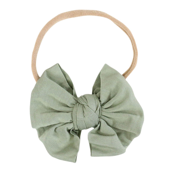 Solid Knit Bow Headbands