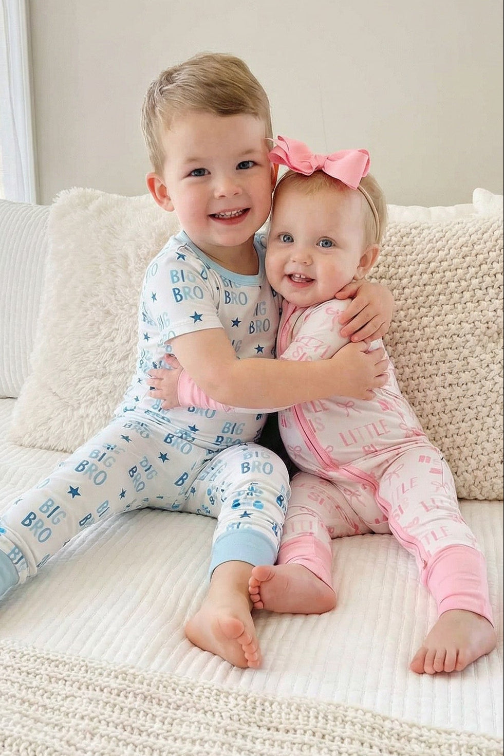 big brother and little sister pajamas