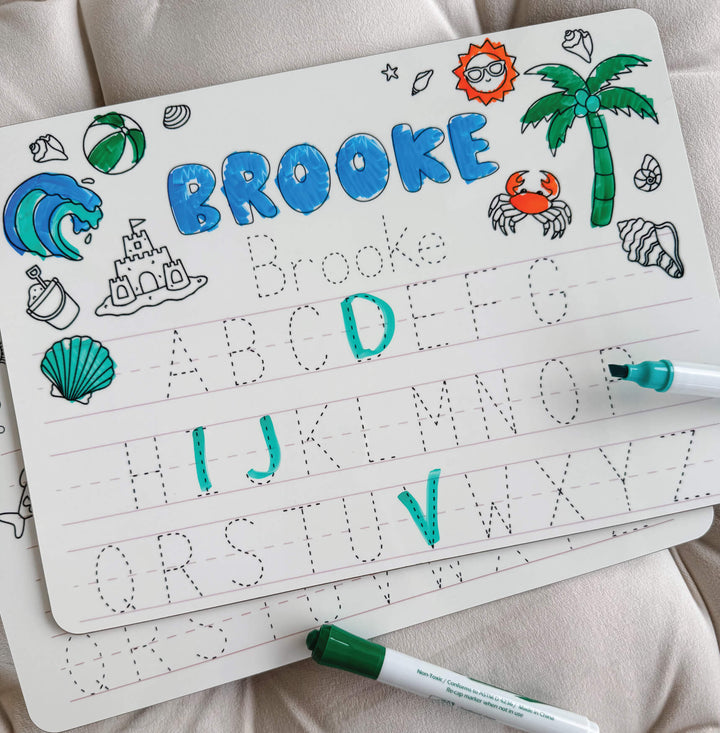 Kids Personalized Whiteboard | Beach Bash