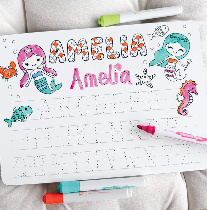 Kids Personalized Whiteboard | Mermaid Magic