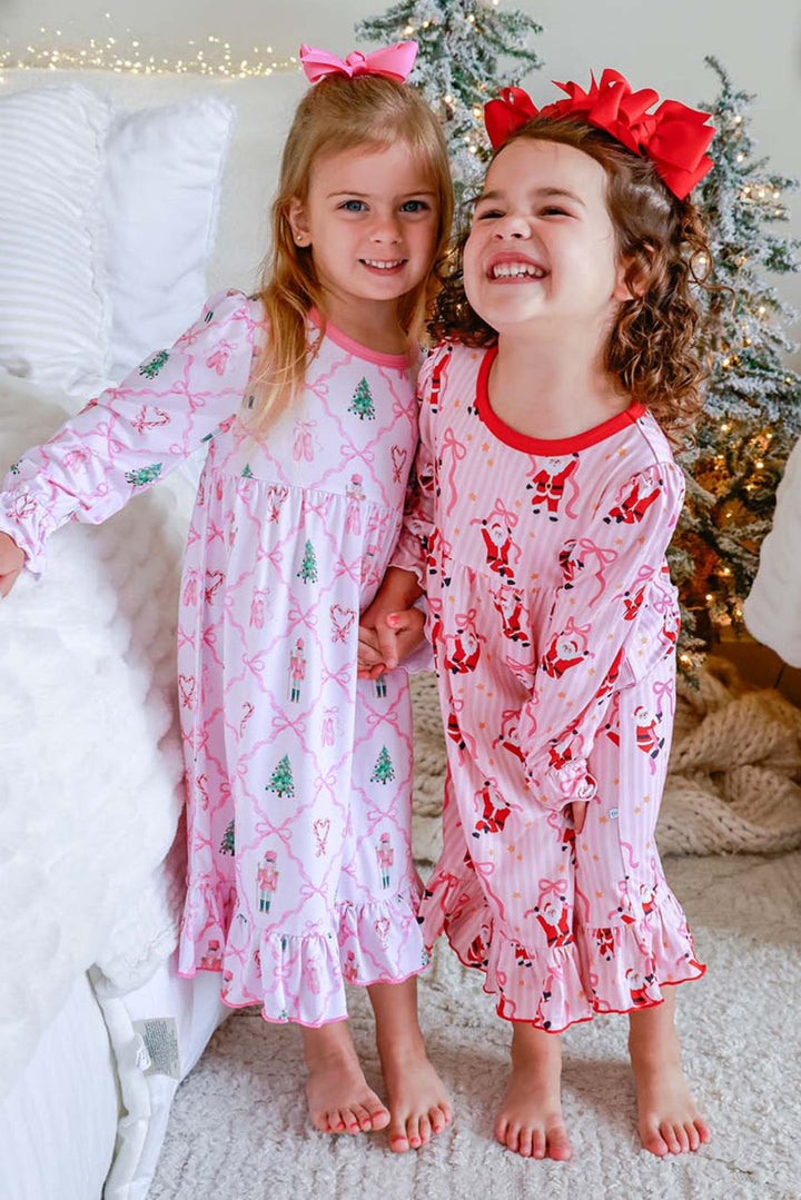 Girls' Long Sleeve Christmas Nightgown | Sugar Plum Princess