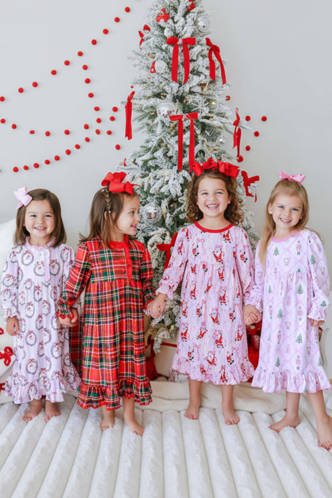 Girls' Long Sleeve Christmas Nightgown | Sugar Plum Princess