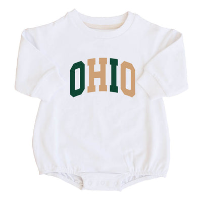 Ohio University | OHIO Graphic Sweatshirt Bubble Romper