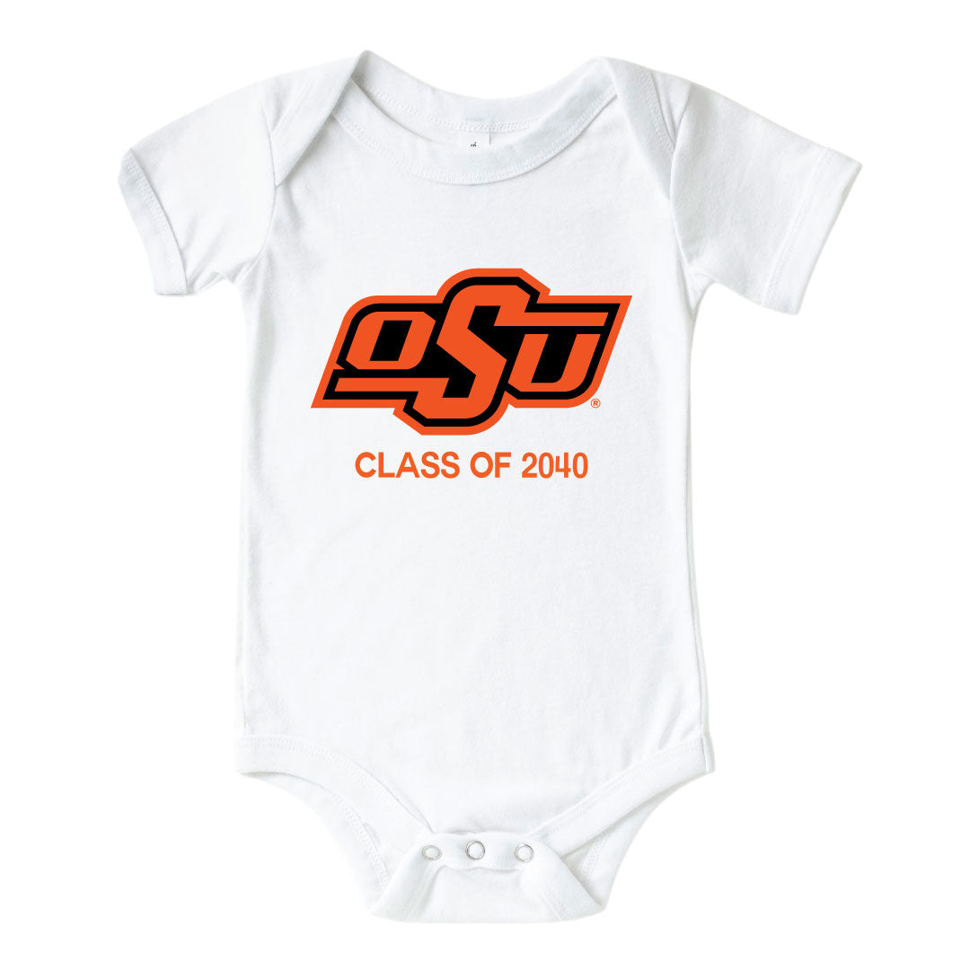 personalized class of oklahoma state onesie 