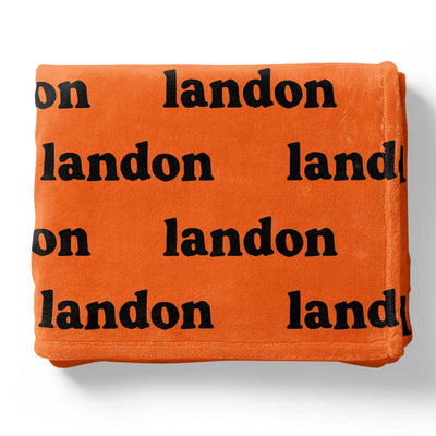 osu personalized color blanket orange 