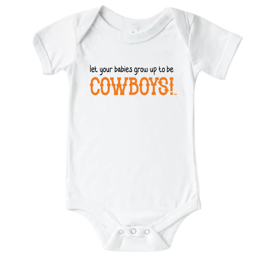 grow up to be cowboys graphic bodysuit 