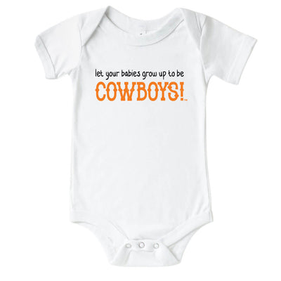 grow up to be cowboys graphic bodysuit 