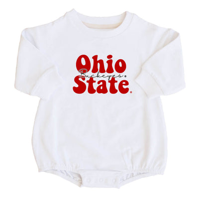 The Ohio State University | OSU Graphic Sweatshirt Bubble Romper