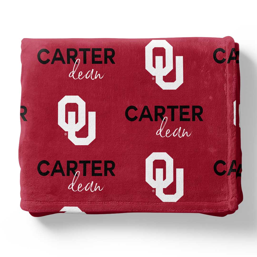 ou personalized blanket for kids 