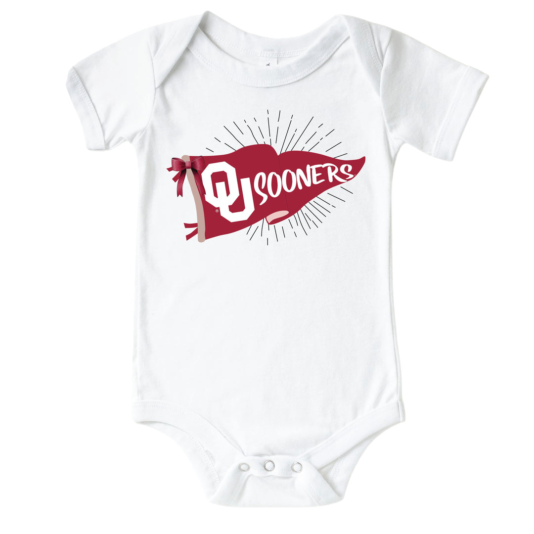 University of Oklahoma | Footballs & Bows Graphic Bodysuit