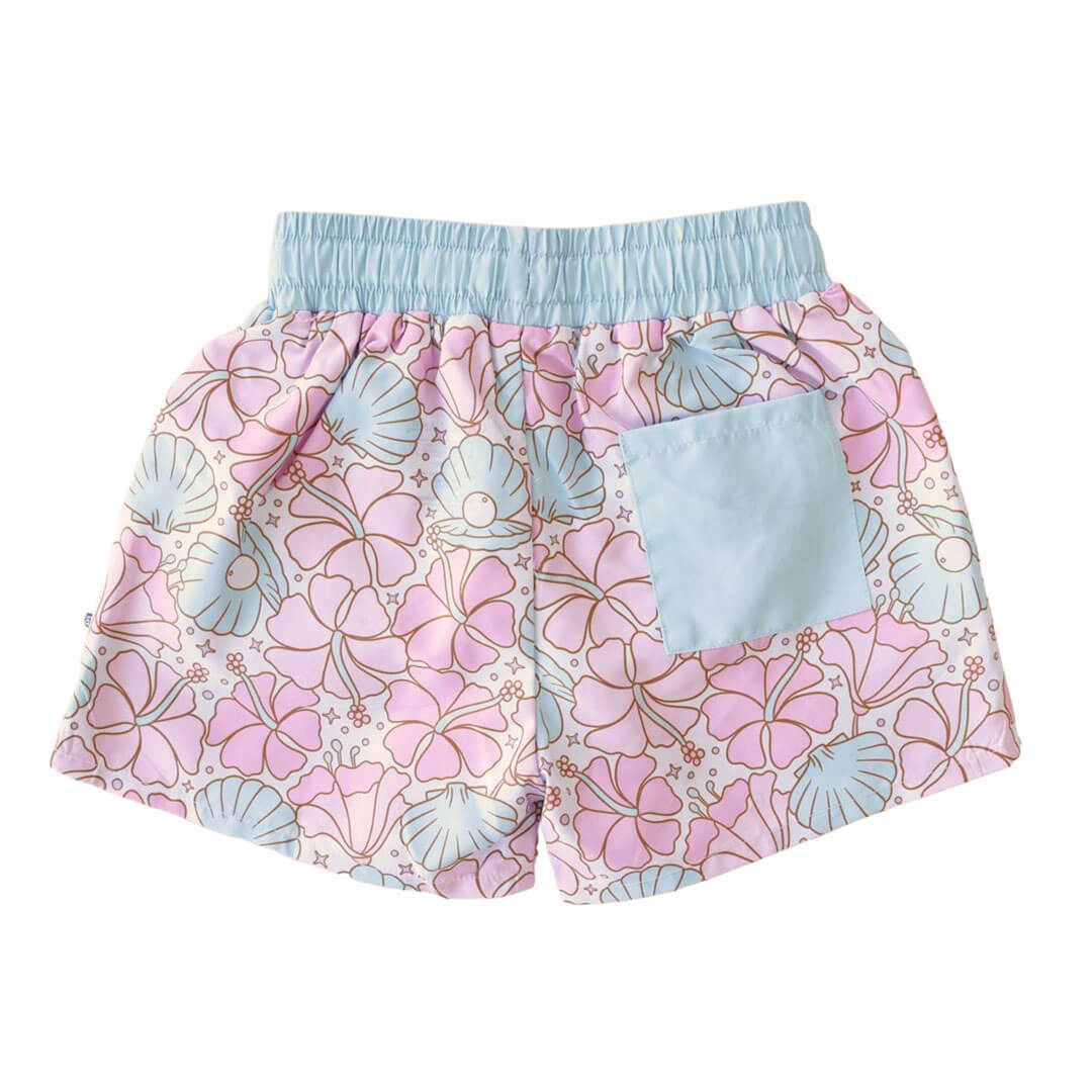 pearl and clam swim trunks for boys